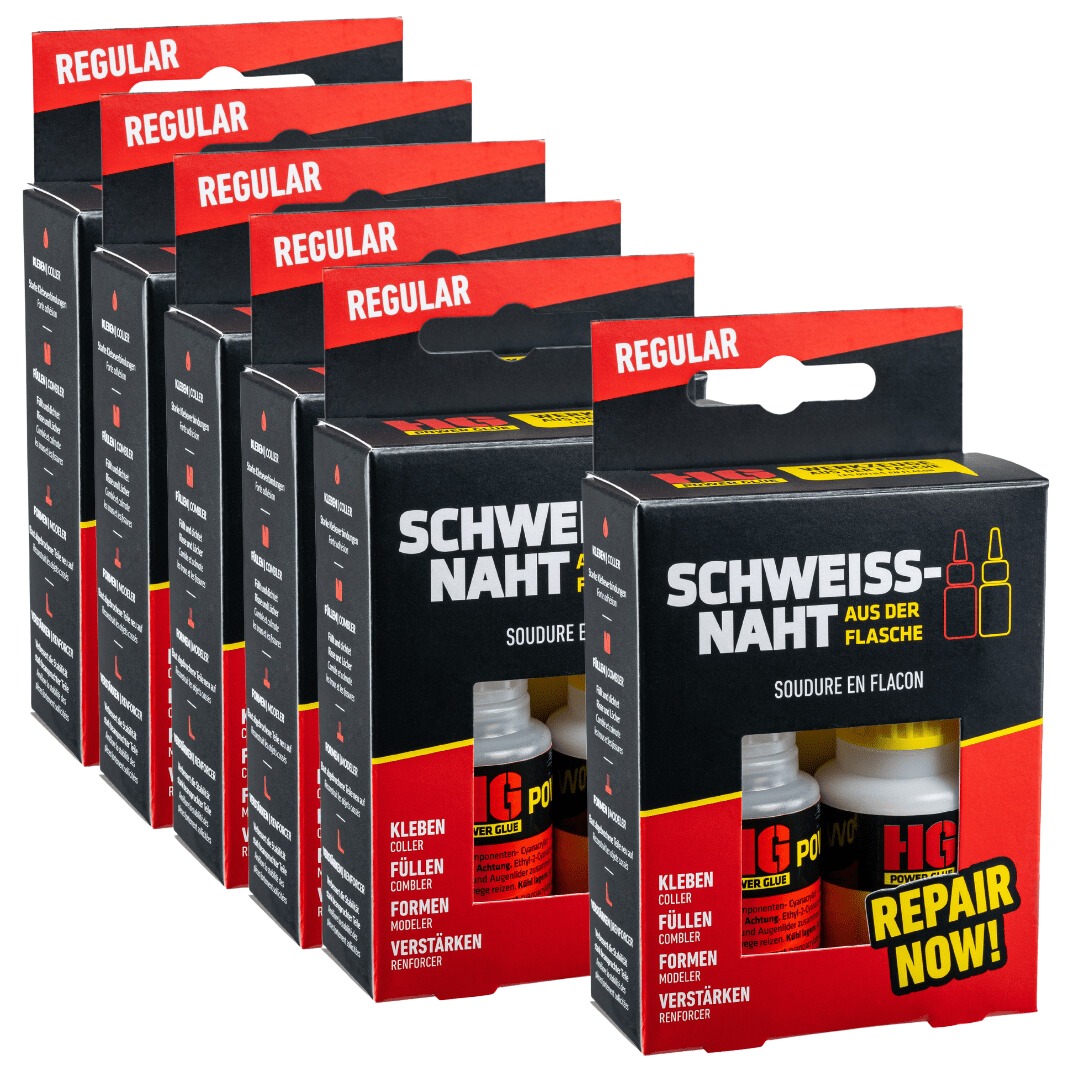 Schweißnaht aus der Flasche Regular 5er Pack + 1 gratis