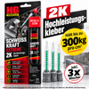 Hochleistungskleber 2K Metall - EXTREM inkl. 3x Mischdüse