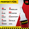 HG Power Glue: perfekt für Stein, Glas, Holz, Metalle und mehr.