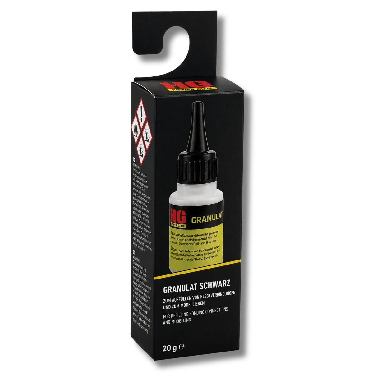 Spart dir Schleif- und Lackierarbeiten. Granulat: Schwarz 40g